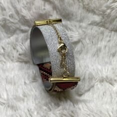 Bracelet réglable en perles miyuki tissé à la main