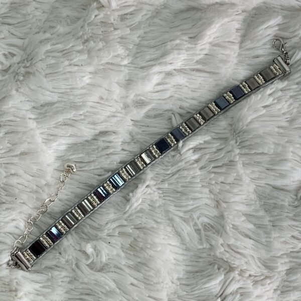 Bracelet en perles Tila et miyuki tissé à la main