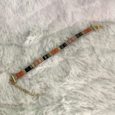 Bracelet en perles Tila et miyuki tissé à la main