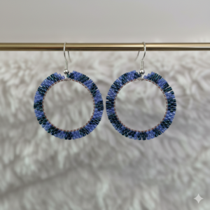 Créoles « Nuit étoilée » tissées en perles miyuki .jpg Créoles « Nuit étoilée » tissées en perles miyuki .jpg