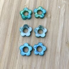 scintillantes, en résine interchangeables et réversible- collection Shiny Bloom