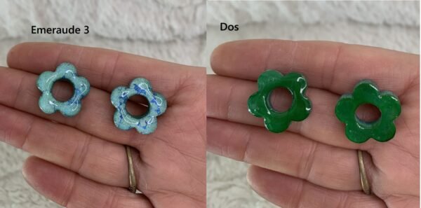 scintillantes, en résine interchangeables et réversible- collection Shiny Bloom