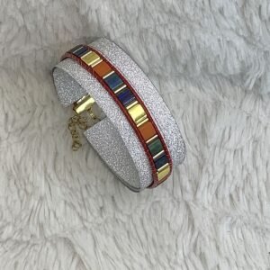 Bracelet en perles japonaises Tila tissé à la main