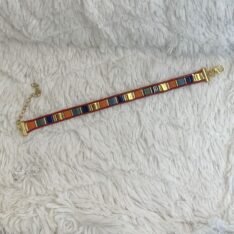 Bracelet en perles japonaises Tila tissé à la main