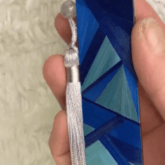 marque pages bleu outremer