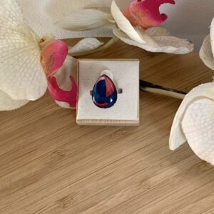 Bague "Éclats Précieux" – Paille Upcyclée et Résine